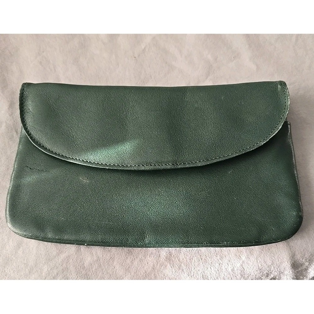 Lisa Loren Women's Green Nappa Cowhide Wallet Soft Leather